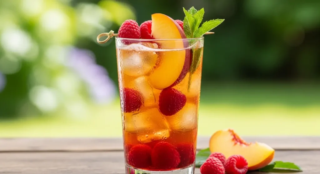 Bellini Peach-Raspberry Iced Tea