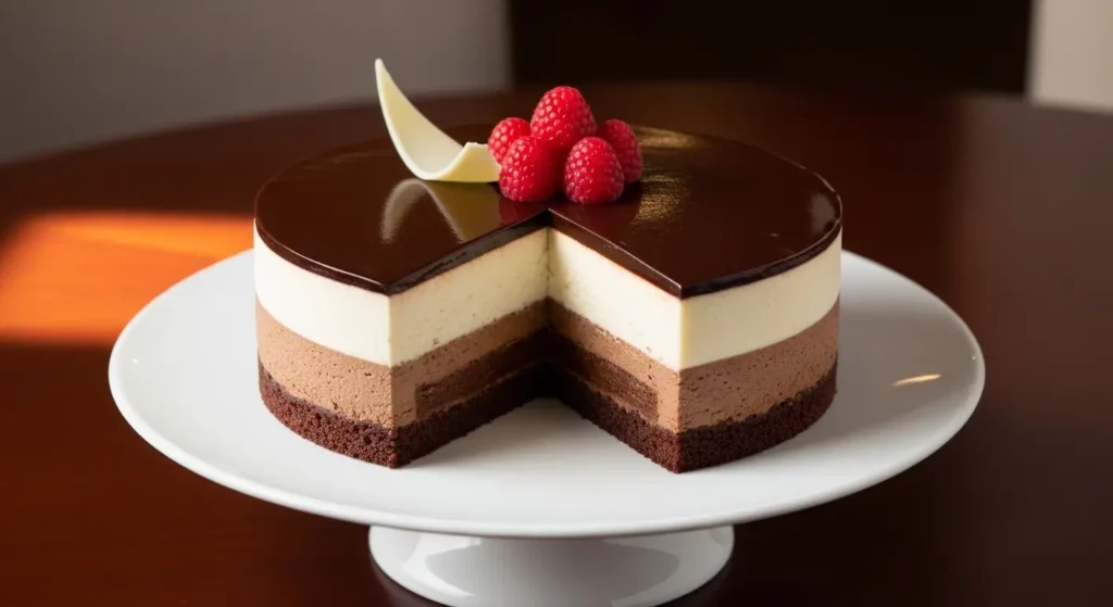 Black Tie Mousse Cake (V)