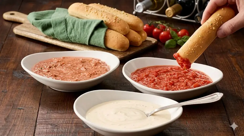 Dipping Sauces with Breadsticks