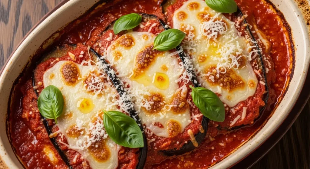 Eggplant Parmigiana (V)