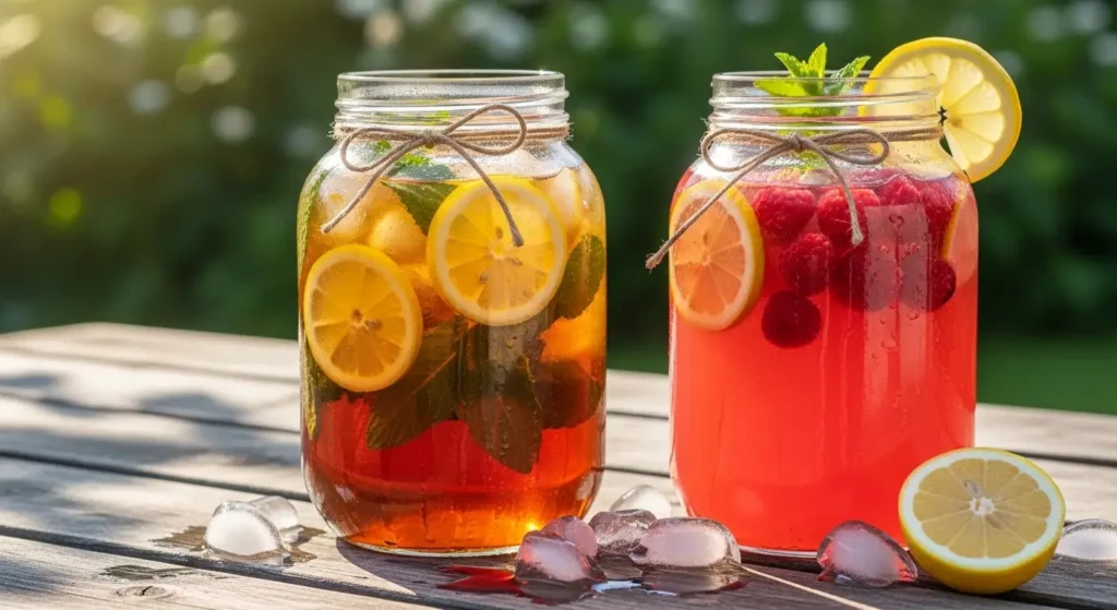 Gallon Iced Teas and Raspberry Lemonade