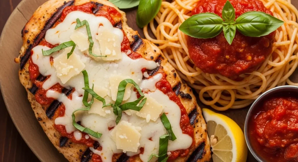 Grilled Chicken Parmigiana