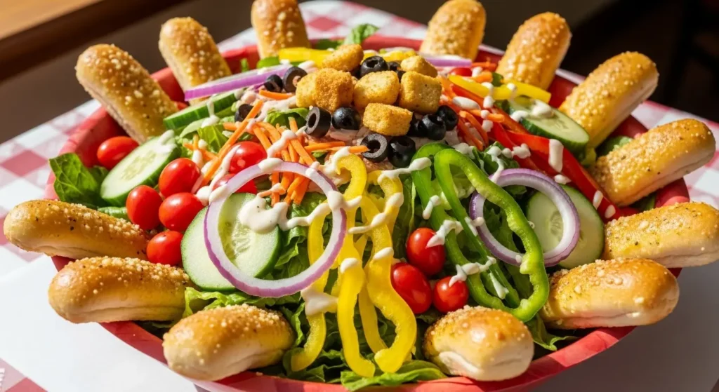 Jumbo House Salad with 12 Breadsticks