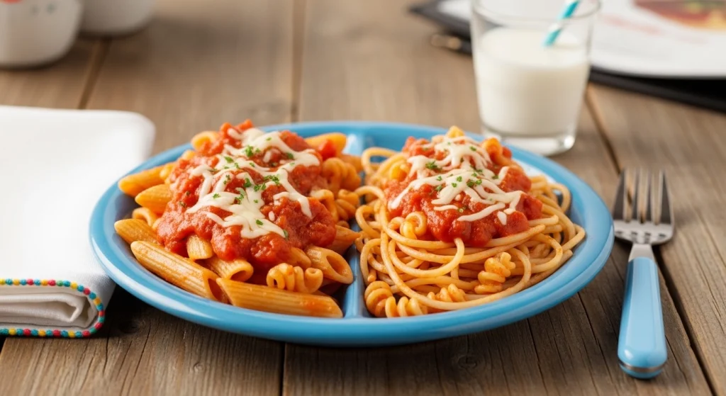 Kids Five Cheese Marinara with Choice of Pasta