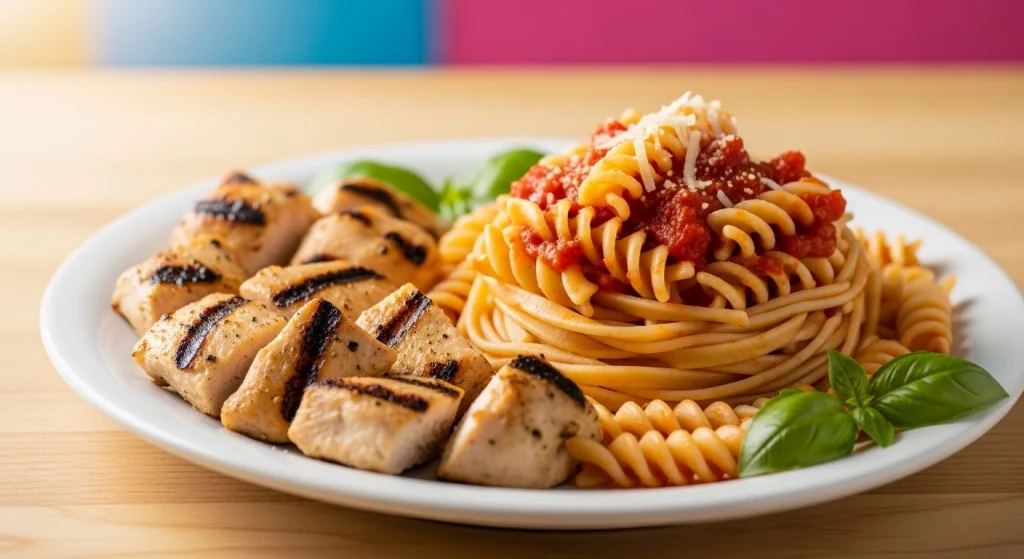 Kids Grilled Chicken with Rotini & Marinara