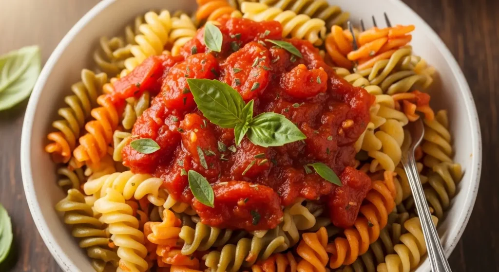 Rotini Pasta with Marinara