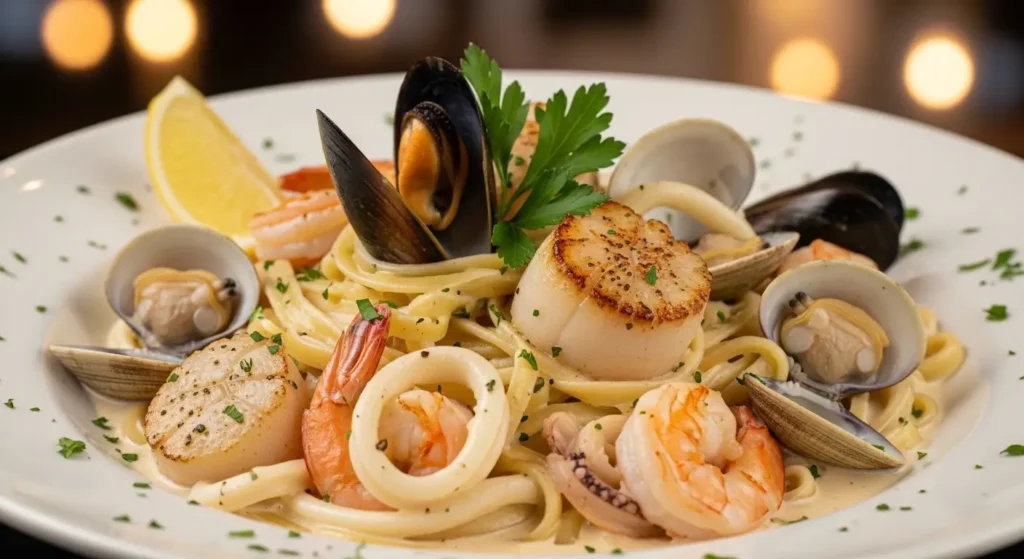 Seafood Alfredo
