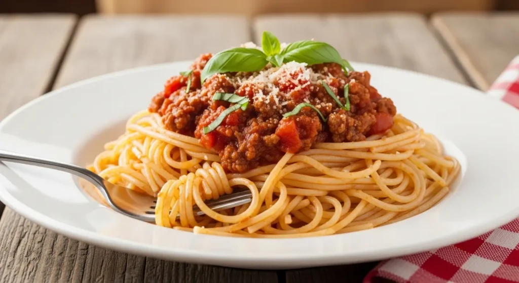 Spaghetti with Meat Sauce