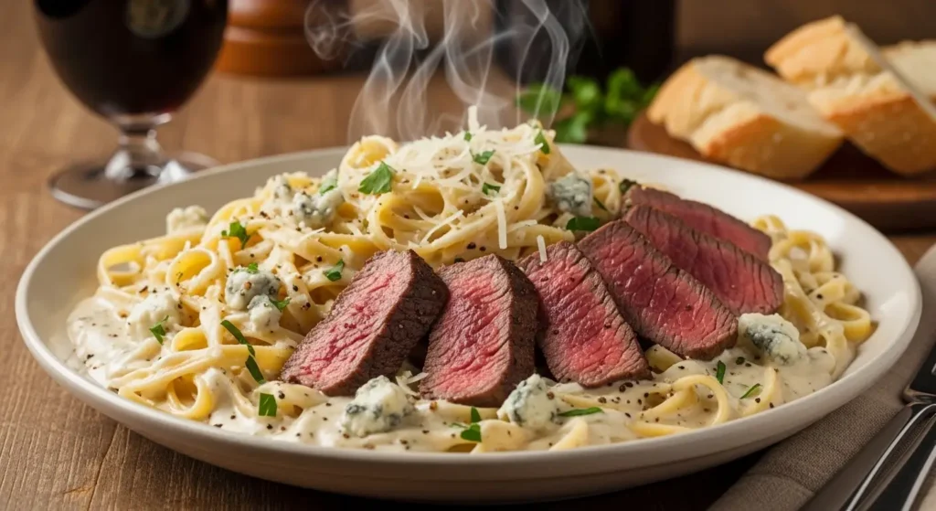 Steak Gorgonzola Alfredo