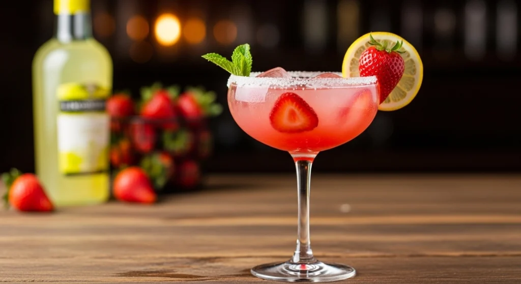 Strawberry Limoncello Margarita