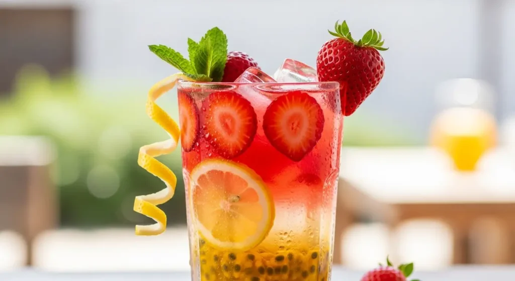 Strawberry-Passion Fruit Limonata
