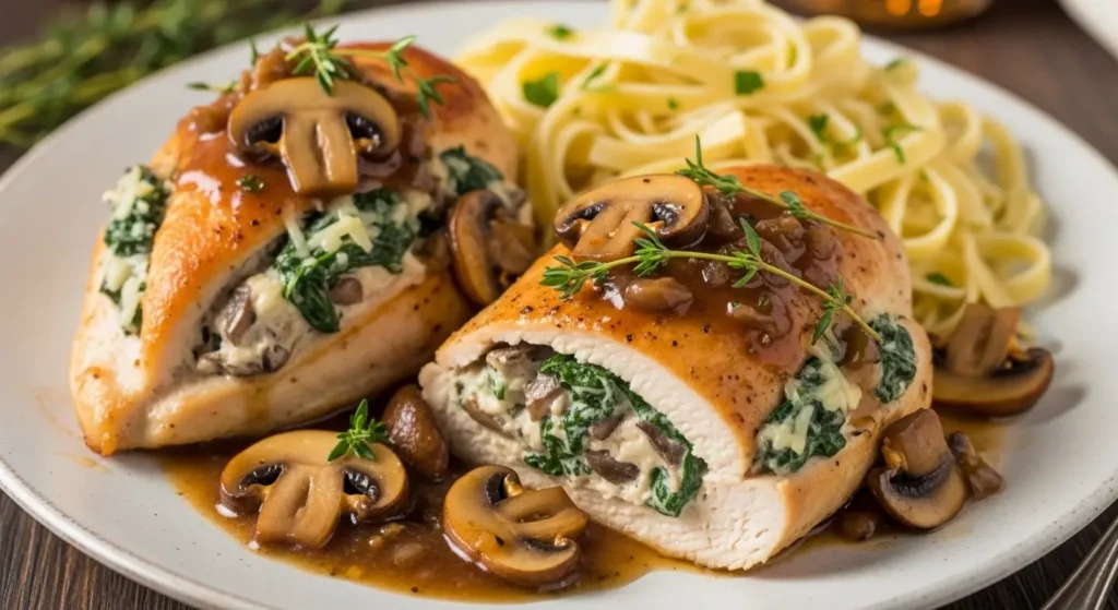 Stuffed Chicken Marsala