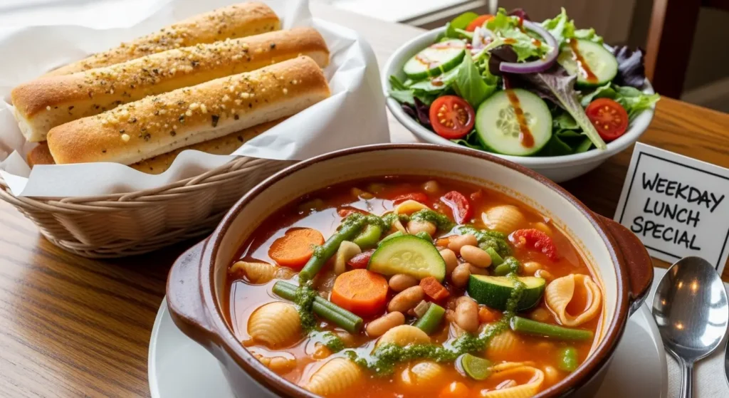 Weekday Lunch Special (Soup, Salad and Breadsticks)