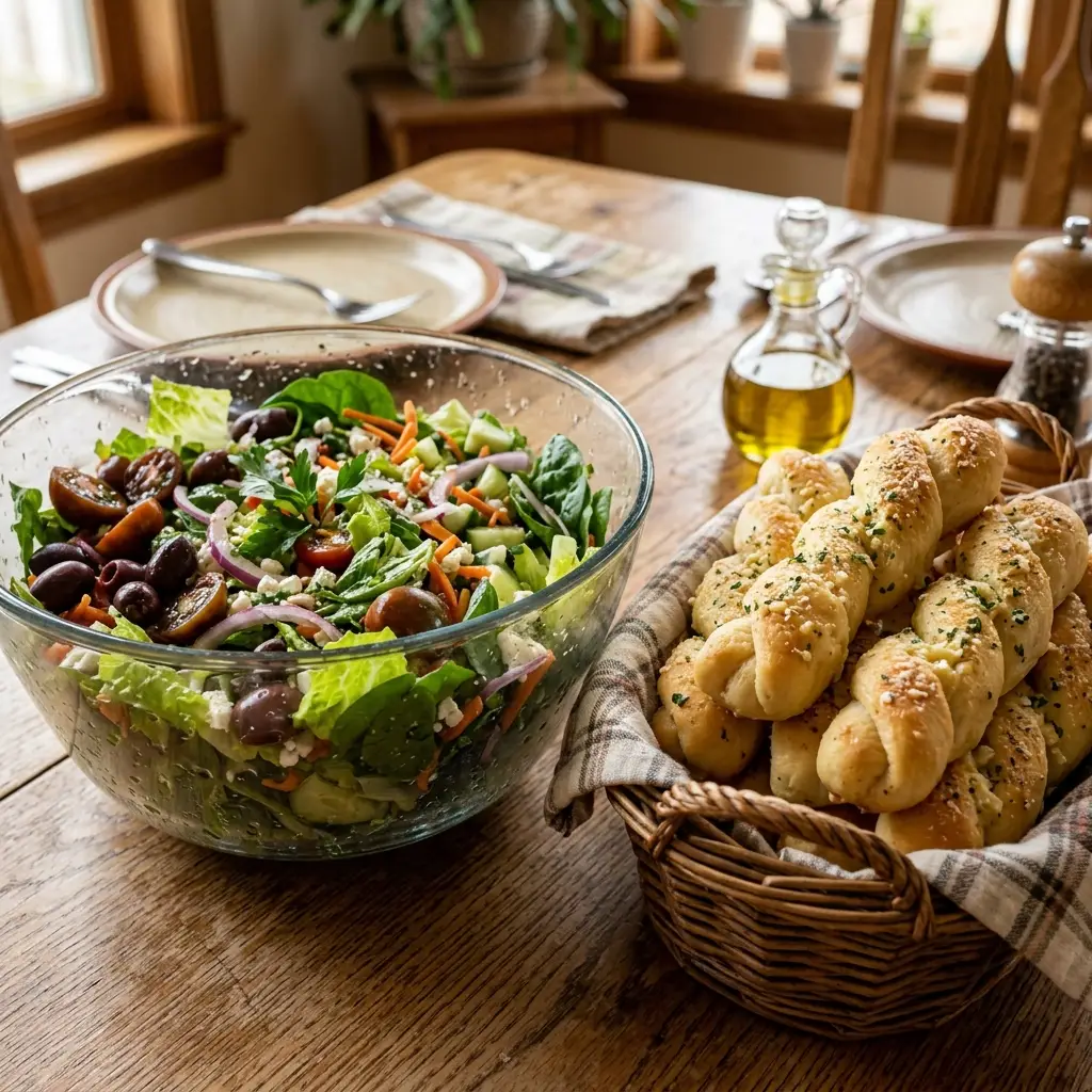 Famous Jumbo House Salad & Breadsticks